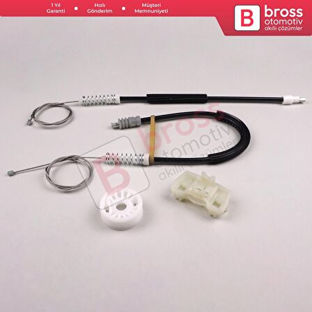 Peugeot 607 9D 9U 1999-2010 9632243180 9224A0 İçin Arka Sağ Kapı Cam Kriko Tamir Seti