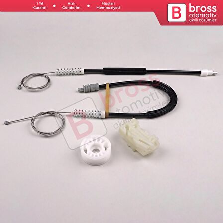 Peugeot 607 9D 9U 1999-2010 9632243180 9224A0 İçin Arka Sağ Kapı Cam Kriko Tamir Seti