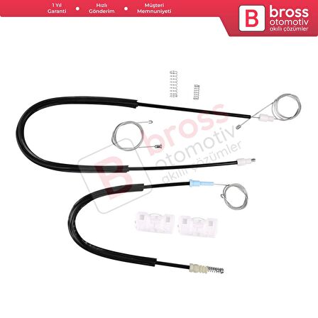 VW Sharan Seat Alhambra 1995-2010 Ford Galaxy MK1 1995-2006 İçin Arka Sağ Kapı Cam Kriko Tamir Seti