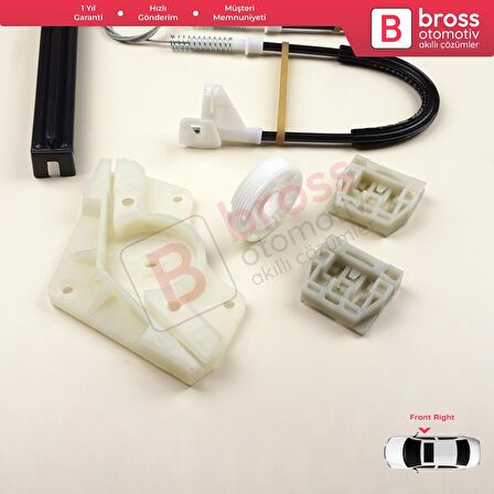 Hyundai Tucson MK3 TL TLE 2015-2023 82471D3011 İçin Elektrikli Ön Sol Kapı Cam Kriko Tamir Seti