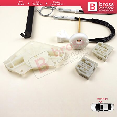 Hyundai Tucson MK3 TL TLE 2015-2023 82471D3011 İçin Elektrikli Ön Sol Kapı Cam Kriko Tamir Seti