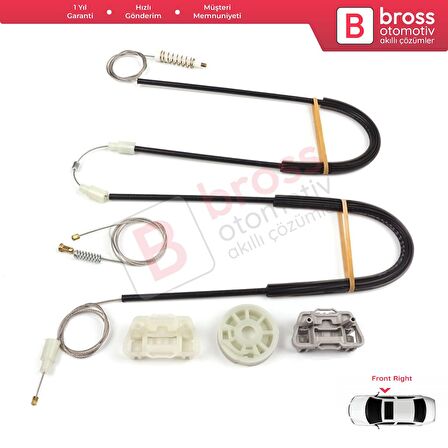 Seat Ibiza Cordoba SX 3-Kapı HB Coupe İçin Elektrikli Sağ veya Sol Kapı Cam Kriko Tamir Seti