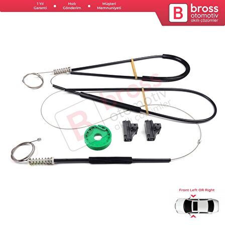 Seat Ibiza MK3 6L1 2002-2008 3-Kapı HB Coupe İçin Elektrikli Sağ veya Sol Kapı Cam Kriko Tamir Seti