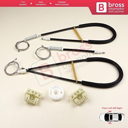 Seat Leon 1999-2006 Toledo 1998-2004 4/5 Kapı 1M0837461A İçin Elektrikli Ön Cam Kriko Tamir Seti