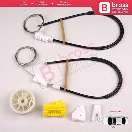 Renault Clio MK2 1998-2012 2/3-Kapı HB Coupe Van 7700842246 İçin Elektrikli Sağ Cam Kriko Tamir Seti