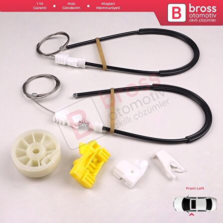 Renault Clio MK2 1998-2012 2/3-Kapı HB Coupe Van 7700842246 İçin Elektrikli Sağ Cam Kriko Tamir Seti