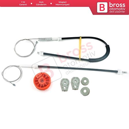 Skoda Octavia 2 A5 1Z3 1Z5 2004–2013 4/5-Kapı 1Z1837461 İçin Elektrikli Ön Sol Cam Kriko Tamir Seti