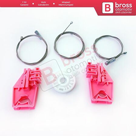 VW Polo MK3 6N1 6N2 1994-2001 2/3 Kapı İçin Elektrikli Ön Sağ veya Sol Kapı Cam Kriko Tamir Seti