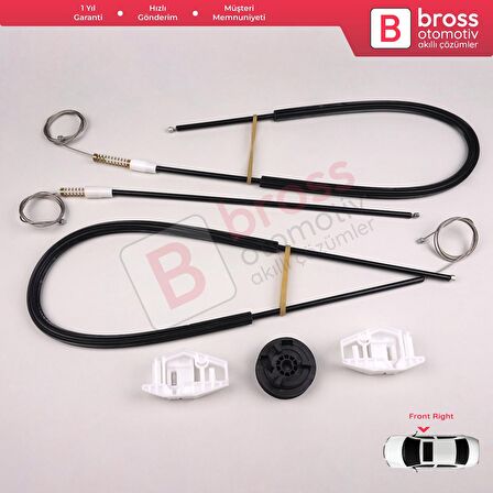 Citroen C3 Pluriel MK1 Cabrio Convertible 2003-2010 İçin Elektrikli Arka Sol Cam Kriko Tamir Seti