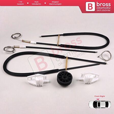 Citroen C3 Pluriel MK1 Cabrio Convertible 2003-2010 İçin Elektrikli Arka Sol Cam Kriko Tamir Seti