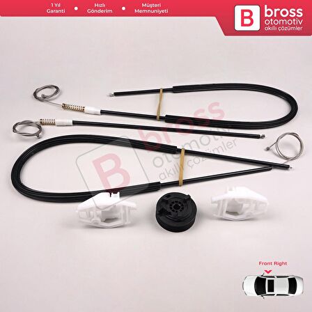 Citroen C3 Pluriel MK1 Cabrio Convertible 2003-2010 İçin Elektrikli Arka Sol Cam Kriko Tamir Seti