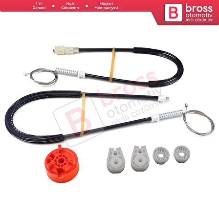 Citroen C3 Pluriel MK1 Cabrio 2003-2010 9643071180 İçin Elektrikli Arka Sağ Cam Kriko Tamir Seti