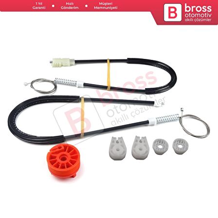 Citroen C3 Pluriel MK1 Cabrio 2003-2010 9643071180 İçin Elektrikli Arka Sağ Cam Kriko Tamir Seti