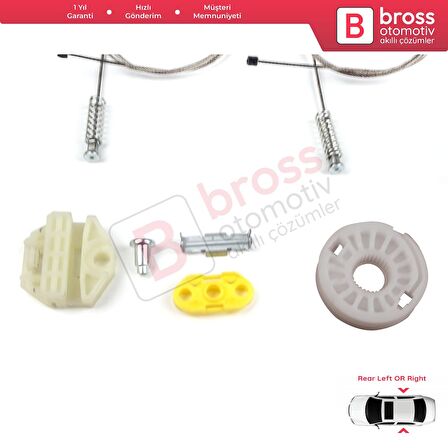 VW Jetta Golf MK5 A5 1K R32 GTI Plus 5M1 1K4837461 İçin Ön Sol Kapı Cam Kriko Tamir Seti