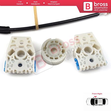 Citroen Xsara Picasso İçin Ön Sağ veya Sol Kapı Cam Kriko Tamir Seti