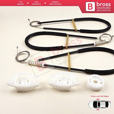 Audi A3 S3 MK1 8L1 1996-2003 2/3 Kapı Hatchback Coupe 8L3837462 İçin Sağ Kapı Cam Kriko Tamir Seti