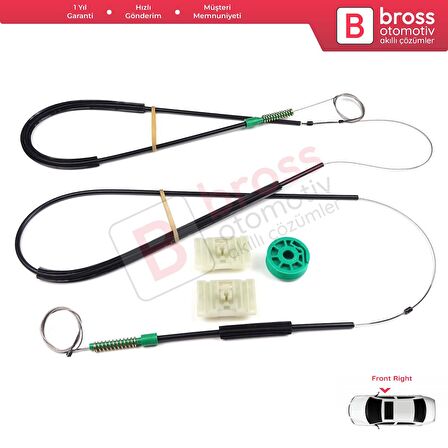 Audi A3 S3 MK1 8L1 1996-2003 2/3 Kapı Hatchback Coupe 8L3837461 İçin Sol Kapı Cam Kriko Tamir Seti