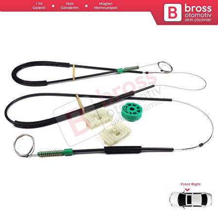 Audi A3 S3 MK1 8L1 1996-2003 2/3 Kapı Hatchback Coupe 8L3837461 İçin Sol Kapı Cam Kriko Tamir Seti