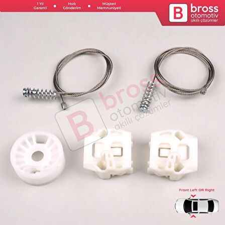 VW Golf MK4 Jetta Bora A4 1J 4/5 Kapı 1J4839461 İçin Sol Arka Cam Kriko Tamir Seti