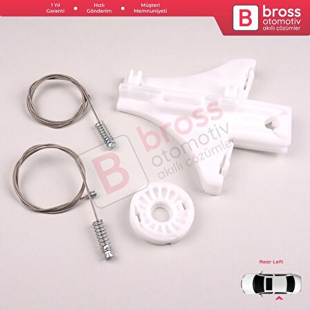 VW Golf MK4 Jetta Bora A4 1J 4/5 Kapı 1J4839462 İçin Sağ Arka Cam Kriko Tamir Seti