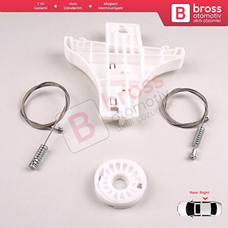 Peugeot 206 206+ 1998-2012 4/5 Kapı 9222E8 9222F8 İçin Elektrikli Ön Sağ Kapı Cam Kriko Tamir Seti