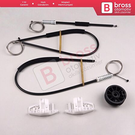 Peugeot 206 206+ 1998-2012 4/5 Kapı 9221E9 9221G0 İçin Elektrikli Ön Sol Kapı Cam Kriko Tamir Seti