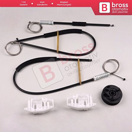 Peugeot 206 206+ 1998-2012 4/5 Kapı 9221E9 9221G0 İçin Elektrikli Ön Sol Kapı Cam Kriko Tamir Seti