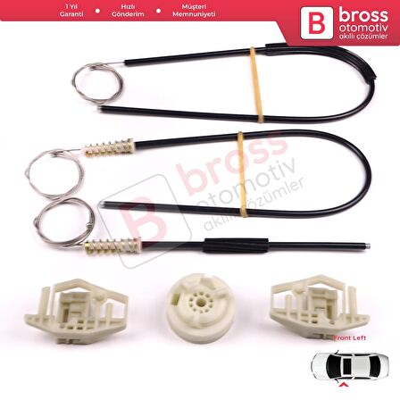 Rover 75 RJ MG ZT B8 1998-2005 4/5 Kapı CUH102340 İçin Ön Sağ Kapı Cam Kriko Tamir Seti