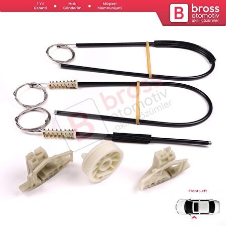 Rover 75 RJ MG ZT B8 1998-2005 4/5 Kapı CUH102340 İçin Ön Sağ Kapı Cam Kriko Tamir Seti