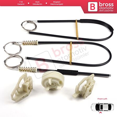 Rover 75 RJ MG ZT B8 1998-2005 4/5 Kapı CUH102340 İçin Ön Sağ Kapı Cam Kriko Tamir Seti