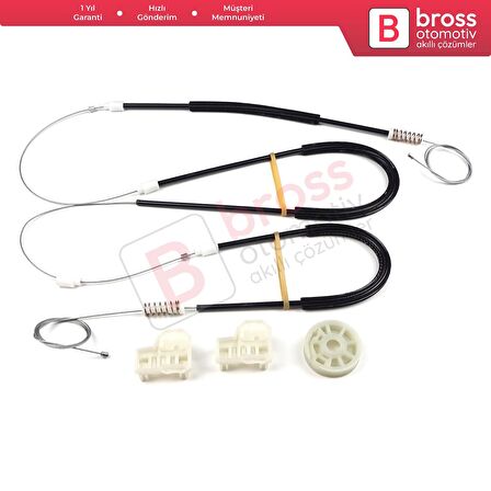 VW Polo MK3 6N1 6N2 Hatchback 1994-2001 4/5 Kapı 6N4837462 İçin Ön Sağ Kapı Cam Kriko Tamir Seti