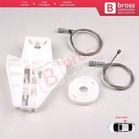 Skoda Fabia MK1 99-2008 4/5 Kapı Praktik Van 6Y0839461 İçin Elektrikli Arka Sol Cam Kriko Tamir Seti