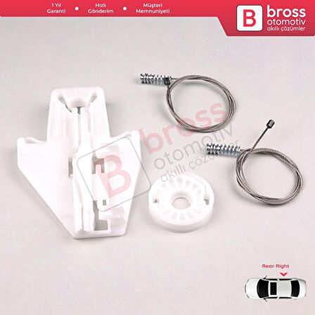 Skoda Fabia MK1 99-2008 4/5 Kapı Praktik Van 6Y0839461 İçin Elektrikli Arka Sol Cam Kriko Tamir Seti