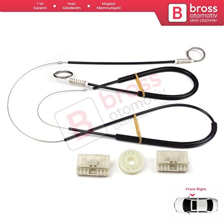 Audi A6 C6 S6 4F 4F2 4F5 2004-2011 4/5 Kapı 4F0837461 İçin Elektrikli Ön Sol Cam Kriko Tamir Seti