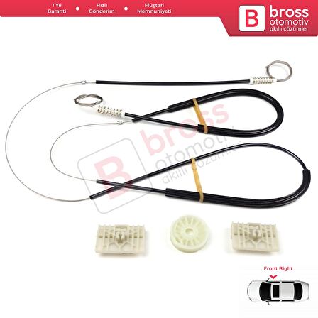 Audi A6 C6 S6 4F 4F2 4F5 2004-2011 4/5 Kapı 4F0837461 İçin Elektrikli Ön Sol Cam Kriko Tamir Seti