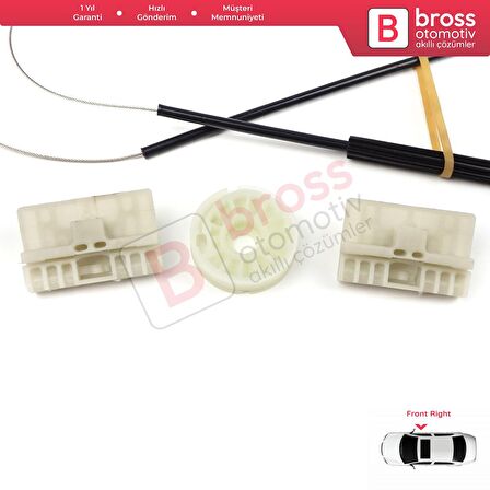 Audi A6 C6 S6 4F 4F2 4F5 2004-2011 4/5 Kapı 4F0837461 İçin Elektrikli Ön Sol Cam Kriko Tamir Seti