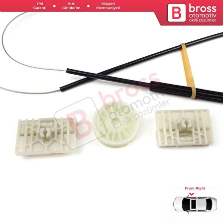 Audi A6 C6 S6 4F 4F2 4F5 2004-2011 4/5 Kapı 4F0837461 İçin Elektrikli Ön Sol Cam Kriko Tamir Seti