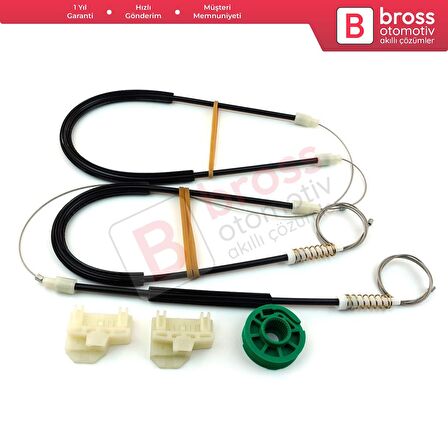 Audi A4 S4 RS4 B5 8D2 8D5 1994-2002 4/5 Kapı 8D0837461 İçin Elektrikli Ön Sol Cam Kriko Tamir Seti