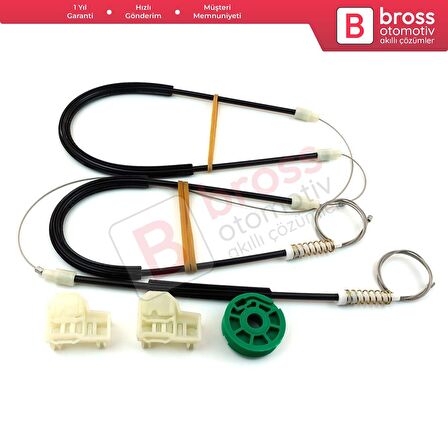 Audi A4 S4 RS4 B5 8D2 8D5 1994-2002 4/5 Kapı 8D0837461 İçin Elektrikli Ön Sol Cam Kriko Tamir Seti