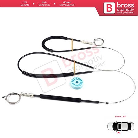 Ford Focus MK1 1998-2005 4/5 Kapı Hatchback Sedan Wagon 1138214 İçin Ön Sağ Cam Kriko Tamir Seti