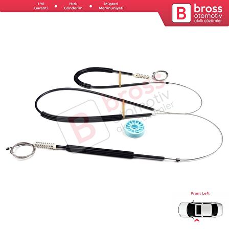 Ford Focus MK1 1998-2005 4/5 Kapı Hatchback Sedan Wagon 1138214 İçin Ön Sağ Cam Kriko Tamir Seti