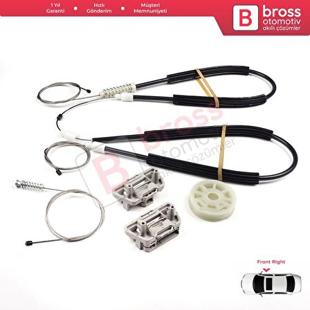 Ford Focus MK1 1998-2005 4/5 Kapı Hatchback Sedan Wagon 1331614 İçin Ön Sol Cam Kriko Tamir Seti