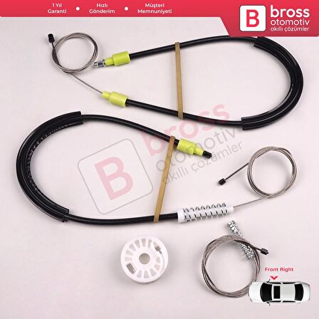 BMW X3 E83 2003-2011 SUV 51333448250 İçin Elektrikli Ön Sağ Cam Kriko Tamir Seti