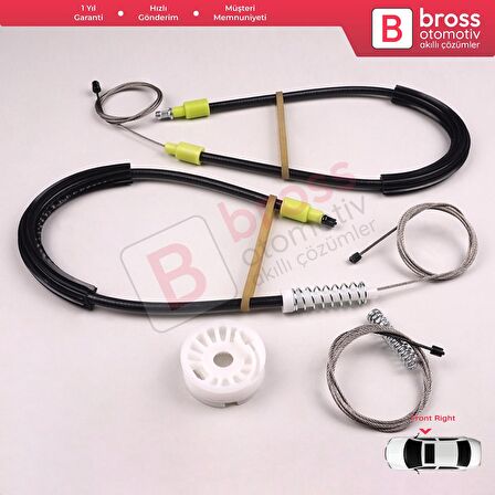 BMW X3 E83 2003-2011 SUV 51333448250 İçin Elektrikli Ön Sağ Cam Kriko Tamir Seti