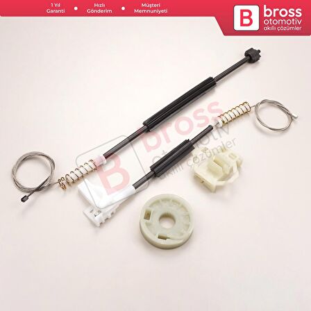 VW New Beetle Cabriolet Convertible 2003-2010 1Y0837462 İçin Elektrikli Ön Sağ Cam Kriko Tamir Seti