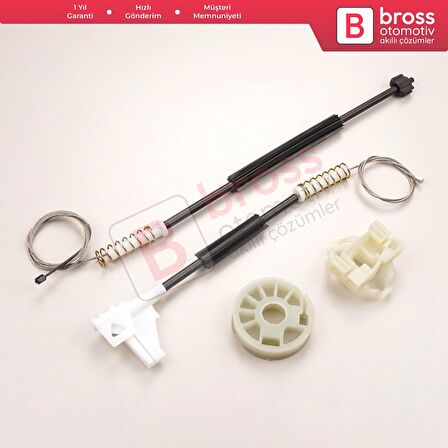 VW New Beetle Cabriolet Convertible 2003-2010 1Y0837462 İçin Elektrikli Ön Sağ Cam Kriko Tamir Seti