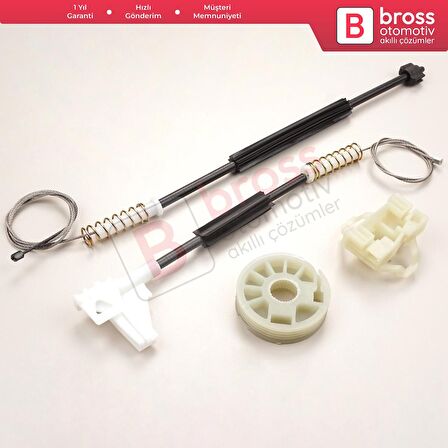 VW New Beetle Cabriolet Convertible 2003-2010 1Y0837462 İçin Elektrikli Ön Sağ Cam Kriko Tamir Seti