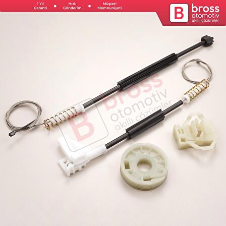 VW New Beetle Cabriolet Convertible 2003-2010 1Y0837462 İçin Elektrikli Ön Sağ Cam Kriko Tamir Seti