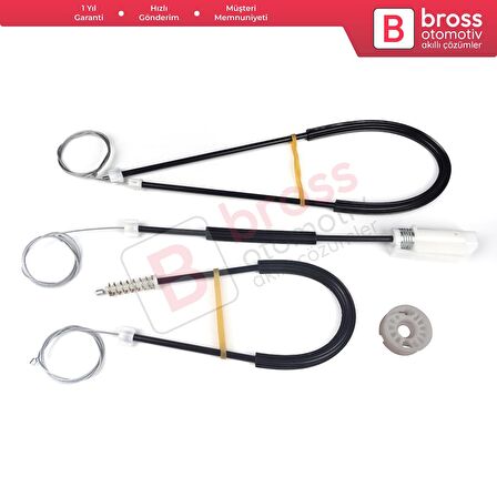 Renault Megane MK2 2002-2009 CC Cabriolet Convertible İçin Elektrikli Sol Kapı Cam Kriko Tamir Seti