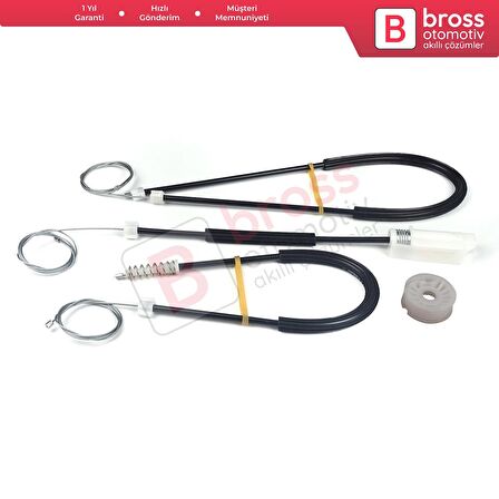 Renault Megane MK2 2002-2009 CC Cabriolet Convertible İçin Elektrikli Sol Kapı Cam Kriko Tamir Seti